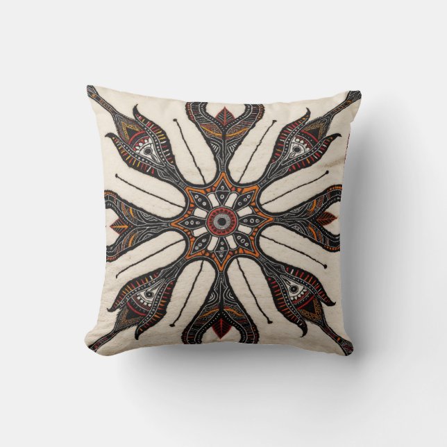 Turc Tapis Mandala Coussins : Motifs exotiques (Recto)