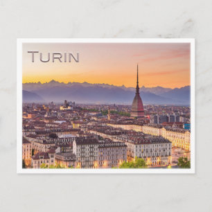 TURIN au coucher du soleil - Carte postale
