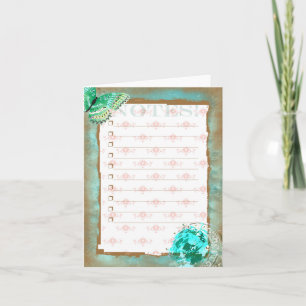 TURMALINE 4 ~ Carte de correspondance