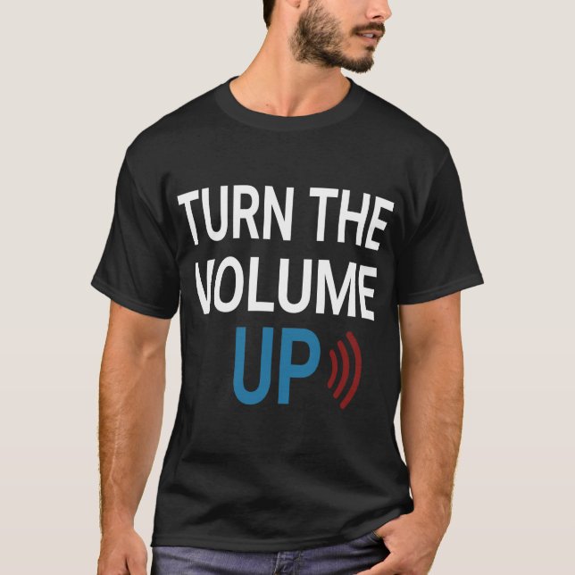 Turn the Volume Up Png Zohran Mamdani NYC  T-Shirt (Devant)