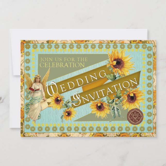 TURNESOLS -  Carte d'invitation de mariage (Devant)