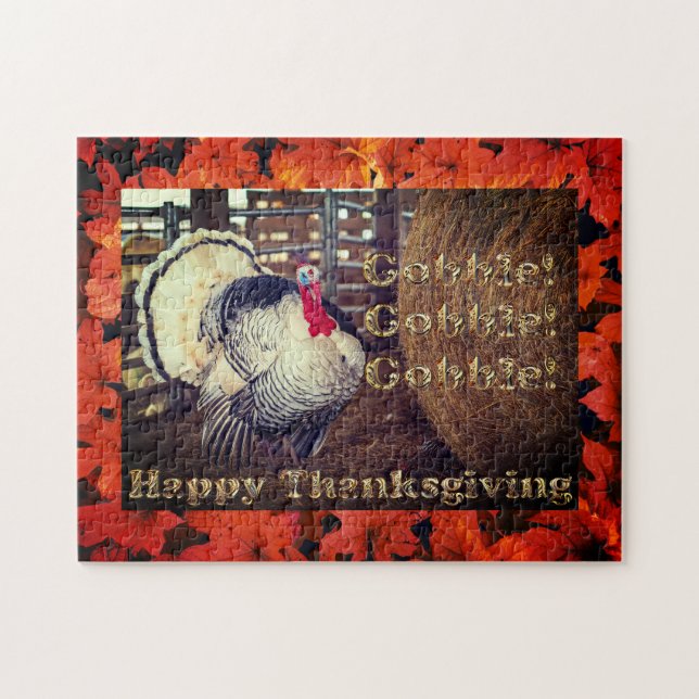 Turquie blanche pour Thanksgiving, Jigsaw Puzzle (Horizontal)