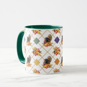 Turquie Citrouilles Thanksgiving Mug