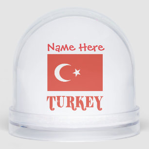 Turquie Drapeau turc Personnalisation rouge