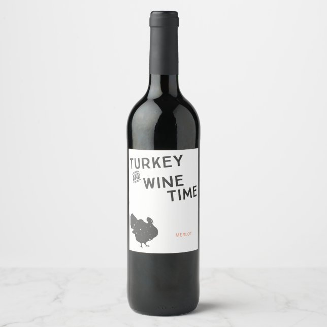 Turquie et vin temps grâces étiquettes (Devant)