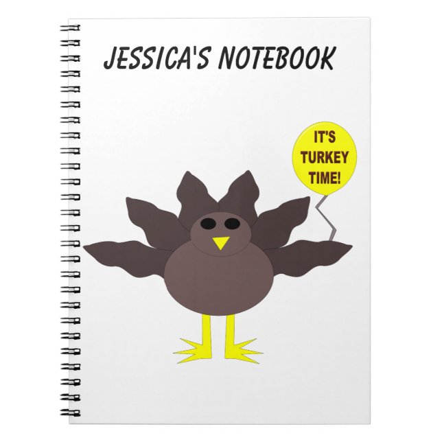 Turquie Heure Thanksgiving Carnet personnalisable (Devant)