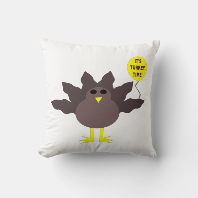 Turquie Heure Thanksgiving Coussin (Recto)