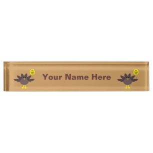 Turquie Heure Thanksgiving Custom Desk Plaque sign