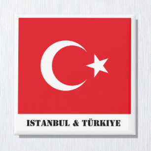 Turquie, Istanbul & Türkiye, Aimant Drapeau Turc
