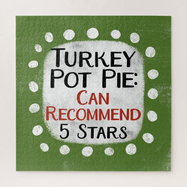 Turquie Pot Pie Review 5 Étoiles Jigsaw Puzzle Puz (Vertical)