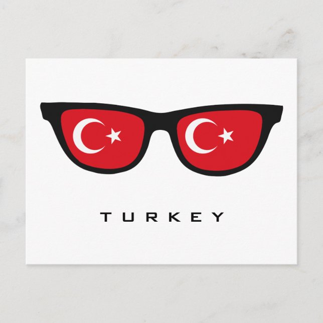 Turquie Shades texte personnalisé et carte postale (Devant)