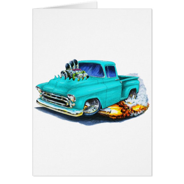 Turquoise 1957 de collecte de Chevy (Devant)