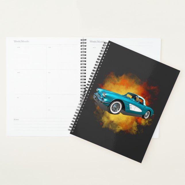 Turquoise 59 Corvette voiture arrière - plan d'exp (Devant avec enveloppe)