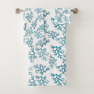 Turquoise Beach Coral Reefs Motifs