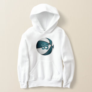 turquoise blanc enfants jersey numéro de basket