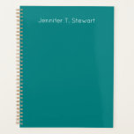 Turquoise & Blanc Professionnel Élégant Simple<br><div class="desc">Représenter ce design moderne et élégant. Ce modèle peut être customisé pour répondre à tous les métiers professionnels.</div>