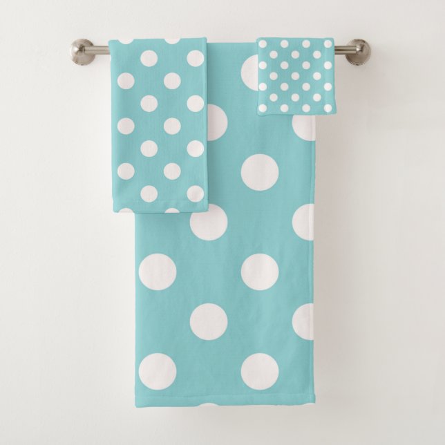 Turquoise Bleu & Blanc Points (En situation)