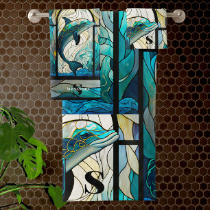 Turquoise bleu dauphin look de verre tendu