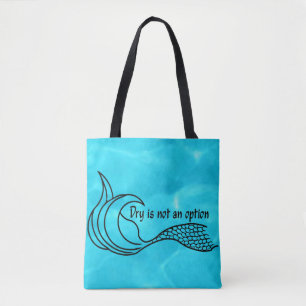 Turquoise bleu sec n'est pas un sac fourre-tout d'