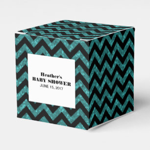 Turquoise Chevron Parties scintillant Ballotins de