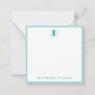 Turquoise clair Moderne Simple Modèle Monogramme i