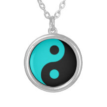 Turquoise de collier de Yin Yang