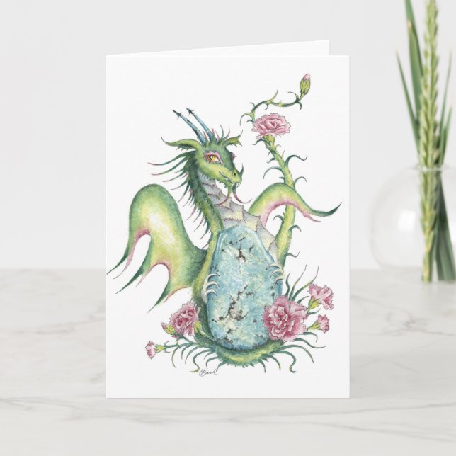 Turquoise Dragon - carte de voeux (Devant)