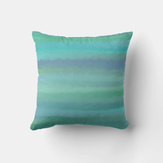 Turquoise est ma couleur préférée Coussin de jet (Verso)