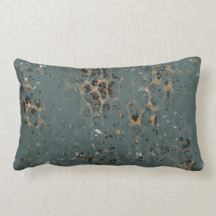 Turquoise et Cheetah Coussin d'impression