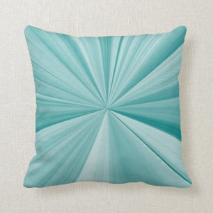 Turquoise et coussin turquoise de sofa de noeud de