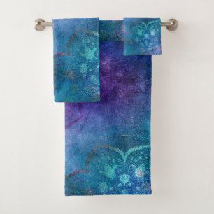 Turquoise et fleur de Lotus élégante de vert