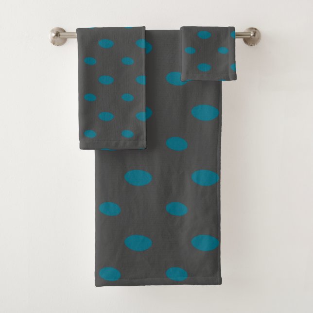 Turquoise et gris géométrique (En situation)