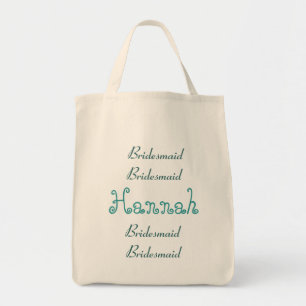 Turquoise et sac blanc de mariage de demoiselle