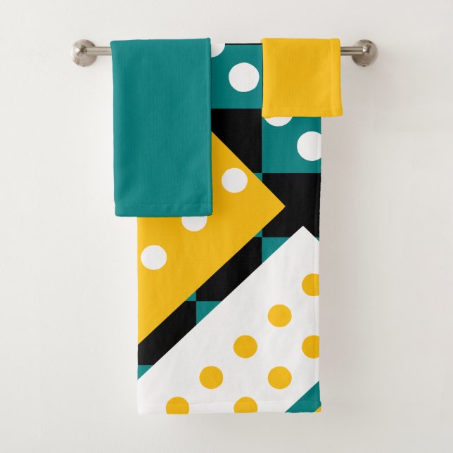 Turquoise foncé et jaune (En situation)