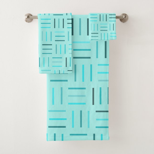 Turquoise géométrique (En situation)
