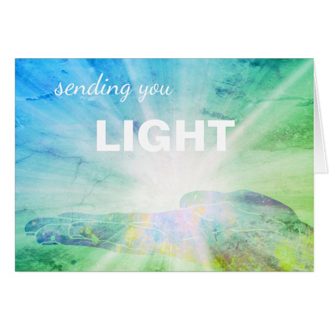 *~* Turquoise & Green Healing Energy Sending Light (Devant horizontal)