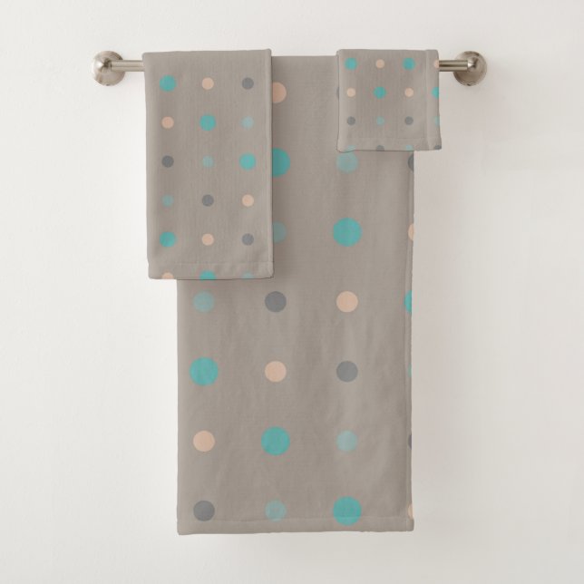 Turquoise, gris et Pêche (En situation)