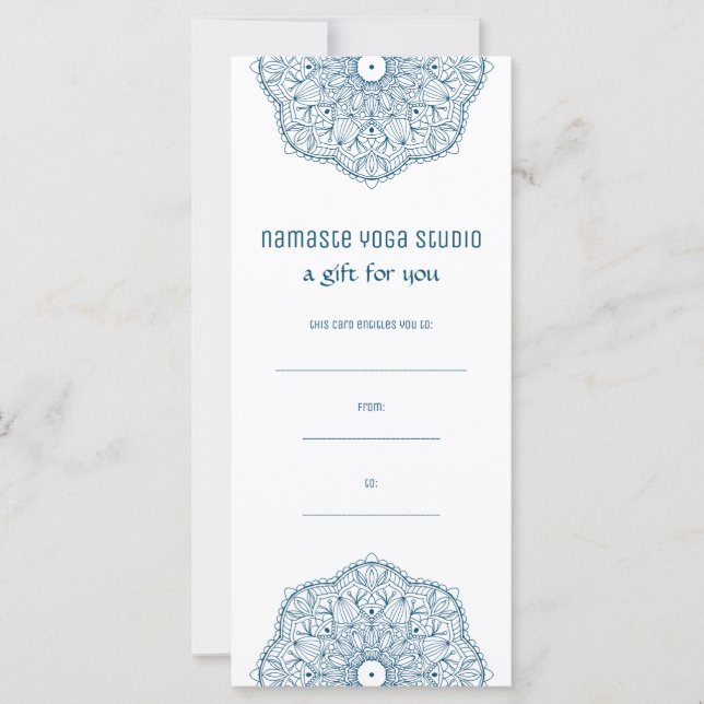 Turquoise Mandala Yoga Henna Artiste Reiki Spa Cer (Devant)