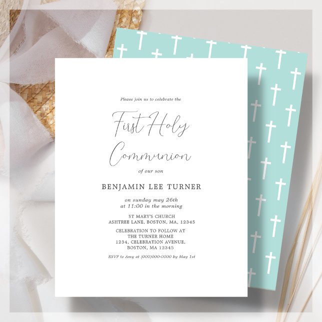 Turquoise moderne | Invitation au budget de la pre (Créateur téléchargé)