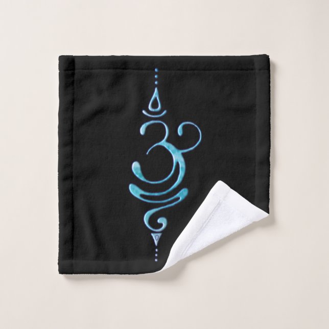 Turquoise Respirer  (Gant de toilette)