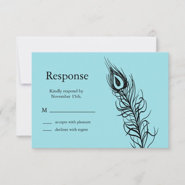 Turquoise Shake your Tail Feathers RSVP (Devant)