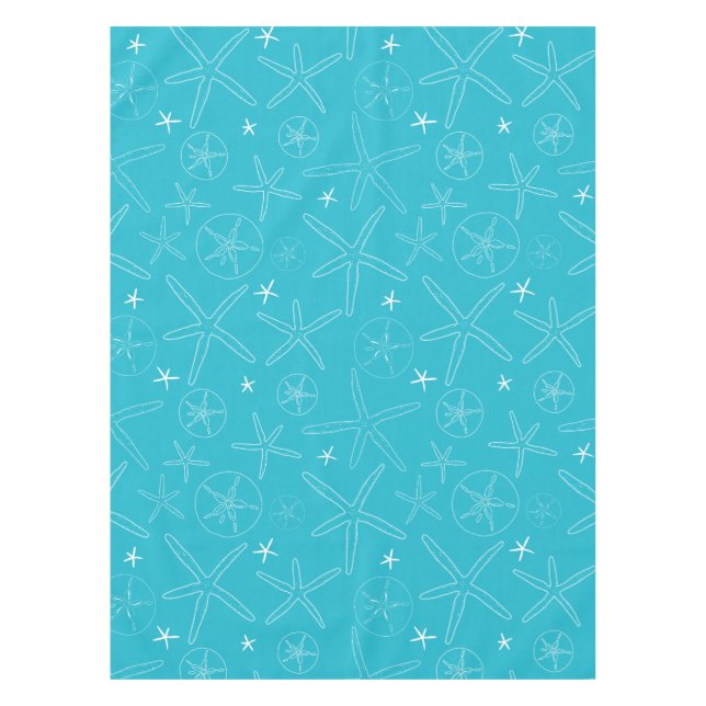 Turquoise / Turquoise Starfish & Sand Dollar Nappe (Devant)