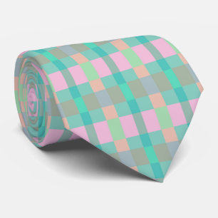 Turquoise Turquoise Vert bleu rose Motif Cravate