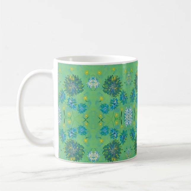 Turquoise Twinkés Coffee Mug (Gauche)