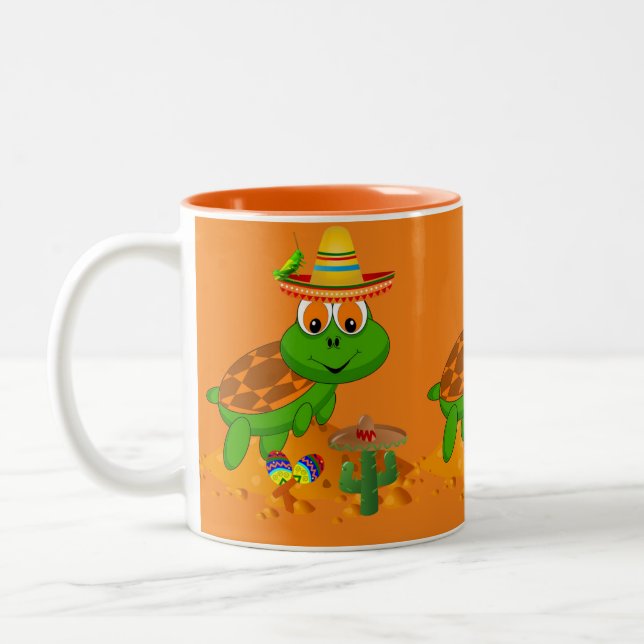 Turtle Orange Mug (Gauche)