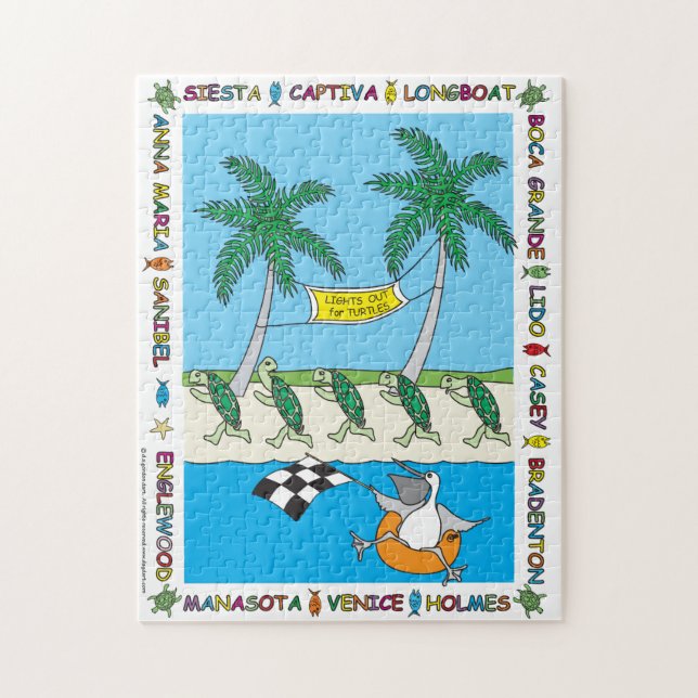 Turtle Season 11X14 Puzzle (Vertical)