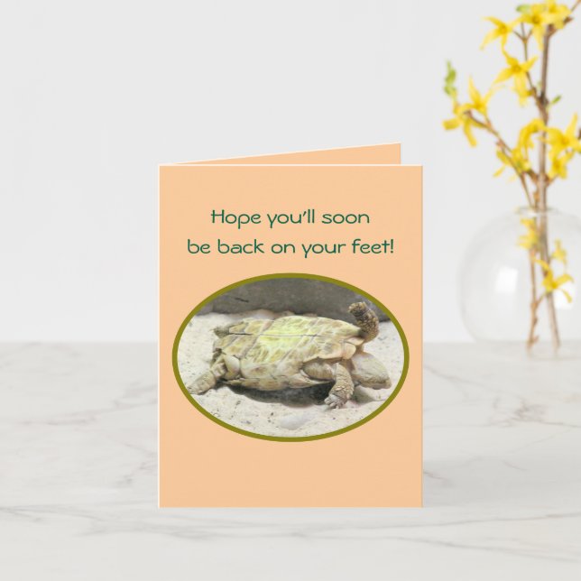 "TURTLE TOURNÉ SUR SON DOS" OBTENEZ LA CARTE DE BI (Fleur jaune)