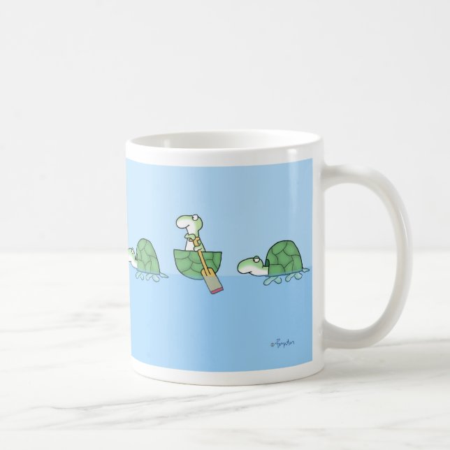 TURTLES PADDLING tasse par Sandra Boynton (Droite)