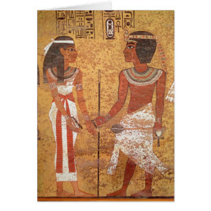Tutankhamun et son épouse, Ankhesenamun
