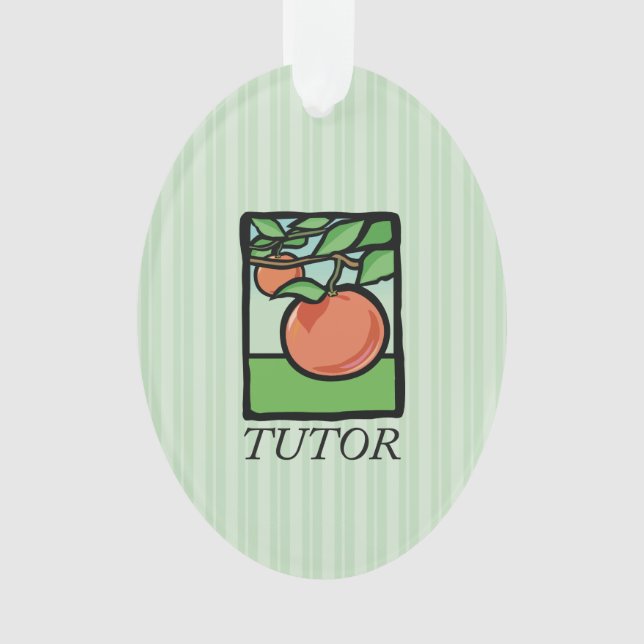 Tuteur, Merci enseignant, Pomme (devant)